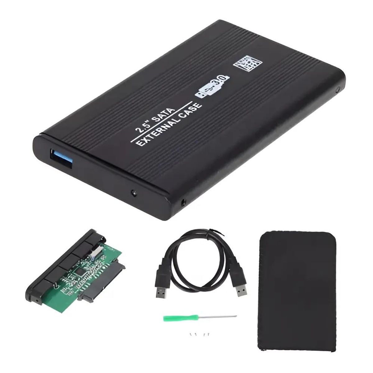 GENERICO - Disco Duro SATA 2.5 USB 3.0 Negro