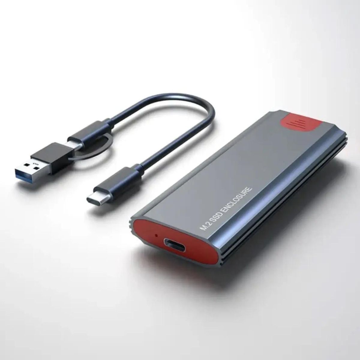 GENERICO - Carcasa Aluminio para SSD M.2 PCIe NVMe USB-CUSB-A