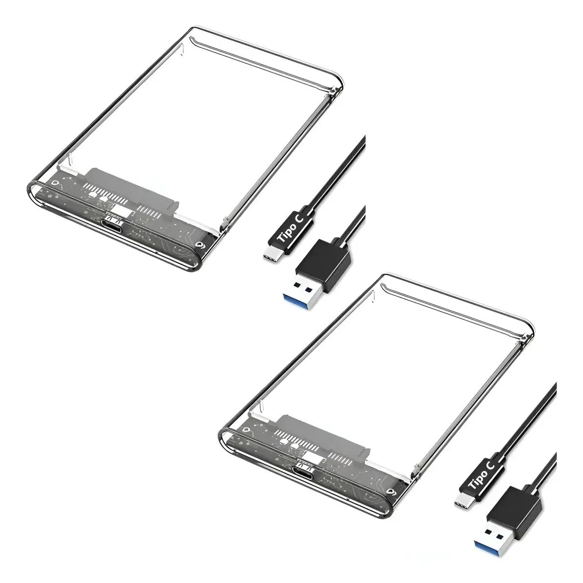 GENERICO - Cofre para Disco Duro Externo USB 3.1 SATA 2.5