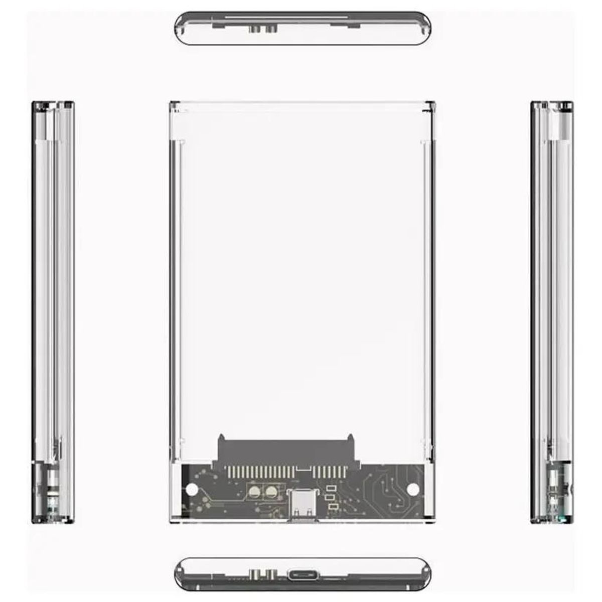 GENERICO - Cofre para Disco Duro Externo USB 3.1 SATA 2.5