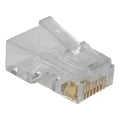 GENERICO - Conector RJ45 Cat6 Crimpeable para Red