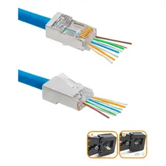 GENERICO - Conector RJ45 Cat6 EZ Clickbox para cable de red