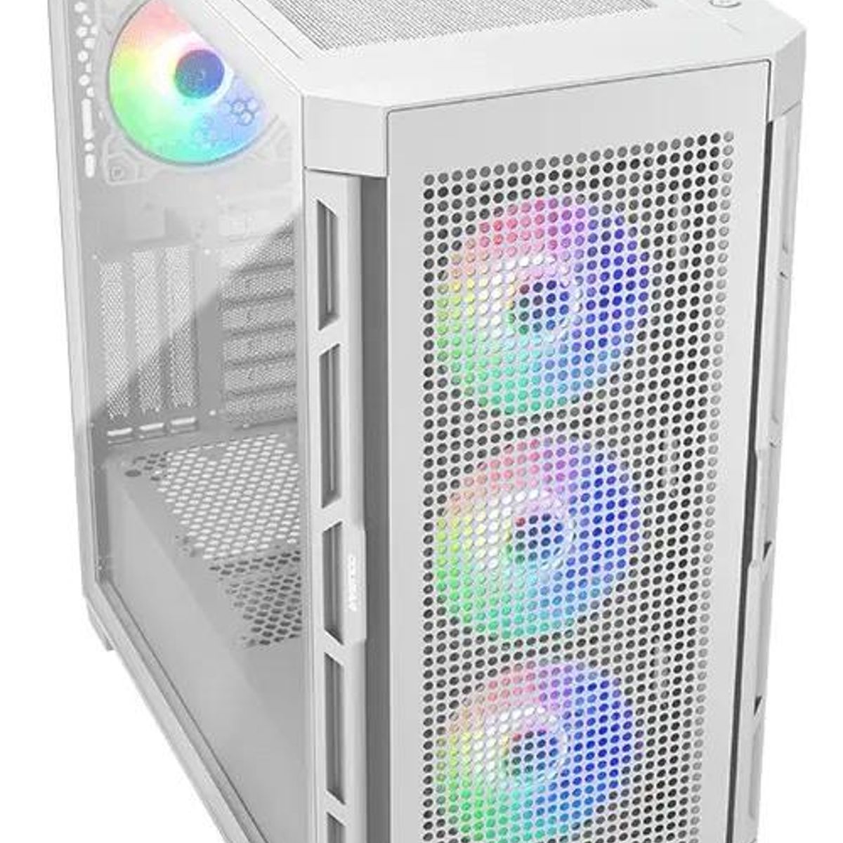 GENERICO - Gabinete Gamer Duoface Pro RGB Blanco