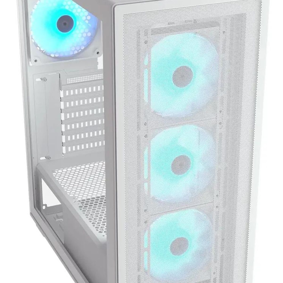 GENERICO - Gabinete Gamer con Iluminación RGB y 4 Ventiladores