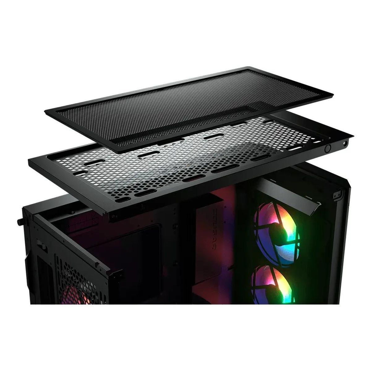 GENERICO - Gabinete Gamer Duoface Pro RGB con Ventana Lateral