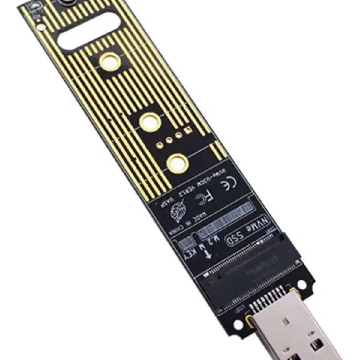 GENERICO - Adaptador USB 3.0 a SSD M.2 PCIe NVMe