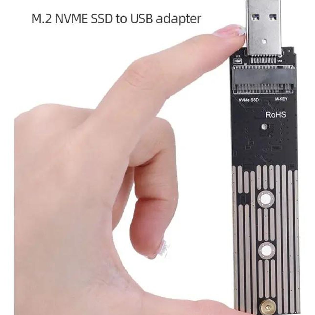 GENERICO - Adaptador USB 3.0 a SSD M.2 PCIe NVMe