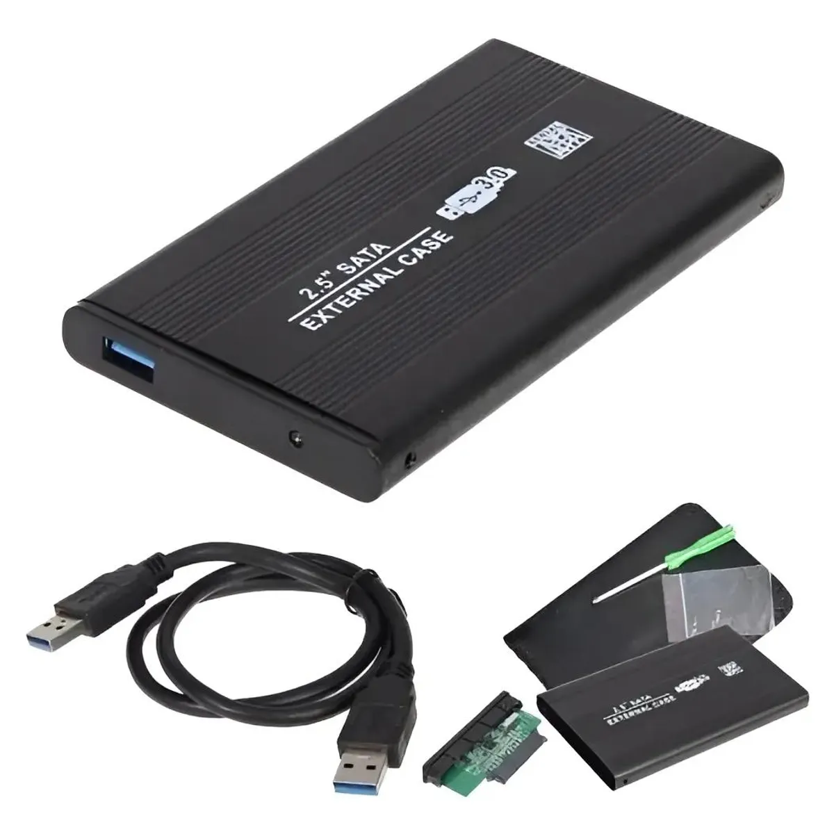 GENERICO - Carcasa para Disco Duro Externo 2.5 SATA Plug & Play