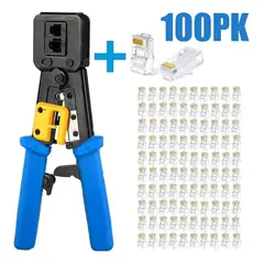 GENERICO - Crimpeadora Alicate para Conectores RJ45 Cat6 Pass-Though
