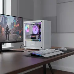 GENERICO - Gabinete Gamer Darkflash M305 con Panel de Vidrio y 3 Fan