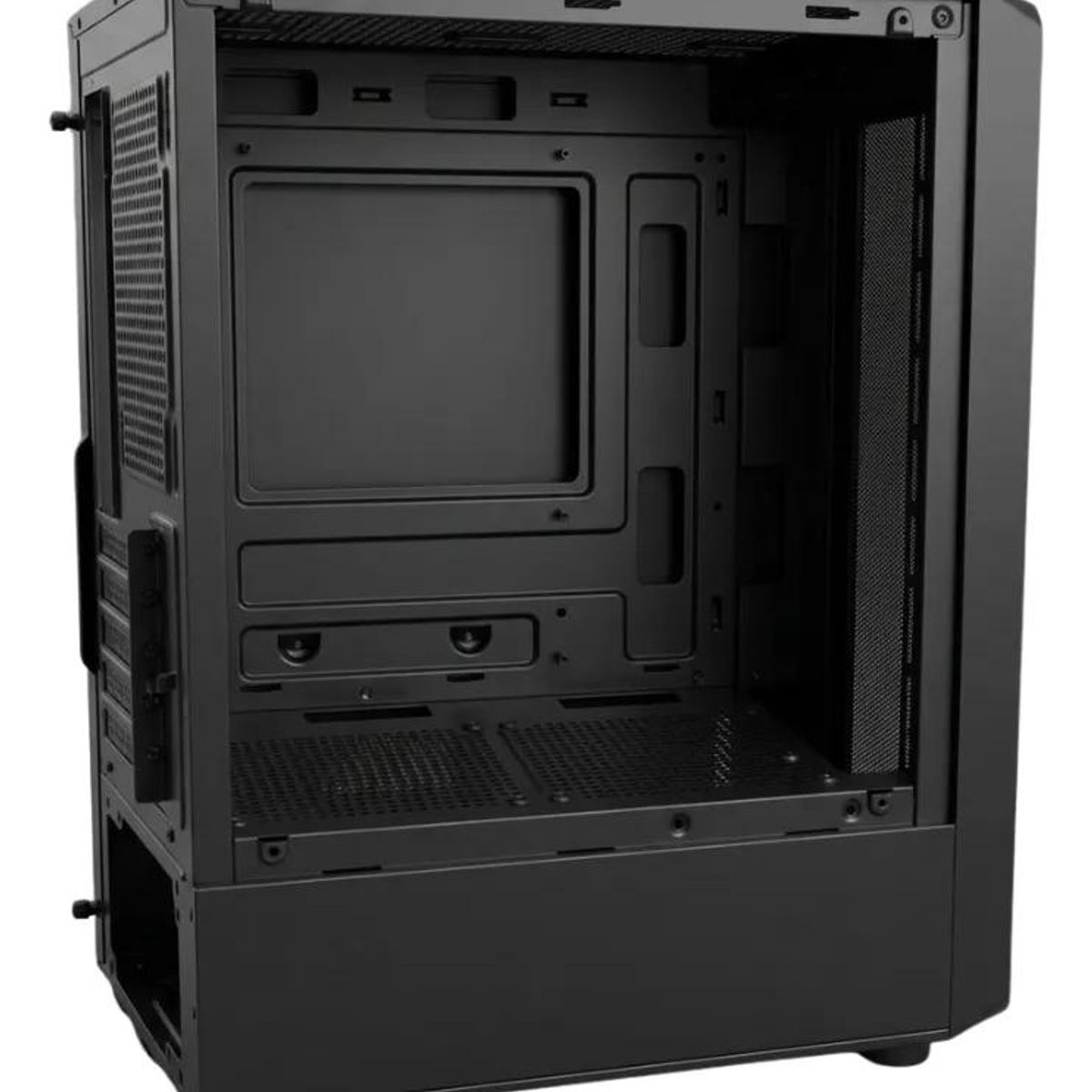 GENERICO - Gabinete PC Matx Negro con 3 Ventiladores RGB
