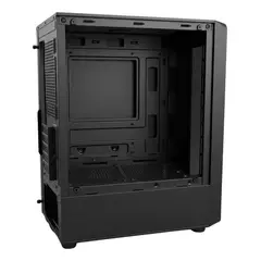 GENERICO - Gabinete PC Matx Negro con 3 Ventiladores RGB