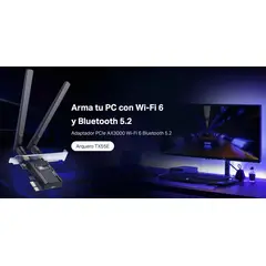 GENERICO - Tarjeta Red PCIe Wi-Fi 6 y Bluetooth 5.2 Archer TX55E