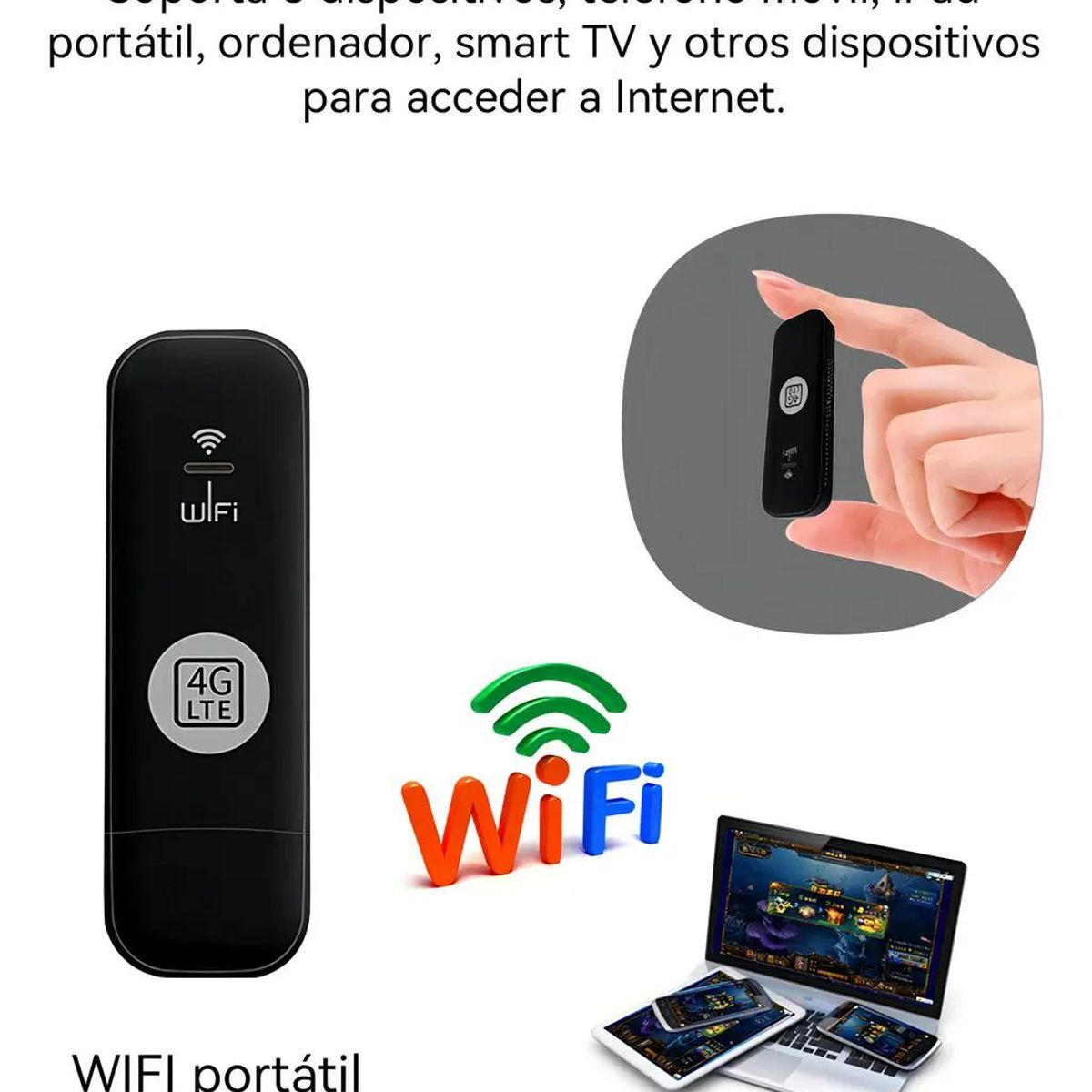 GENERICO - Módem Wifi 4G Portátil Inalámbrico USB Router