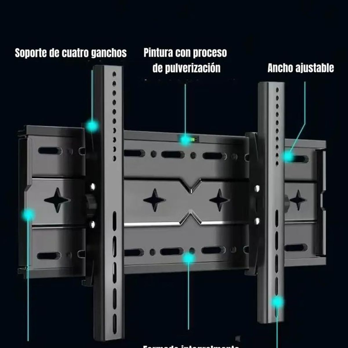 GENERICO - Soporte reclinable para TV de 32 a 75 pulgadas con nivel
