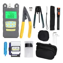 GENERICO - Kit de Herramientas para Fibra Óptica con Medidor y Corta