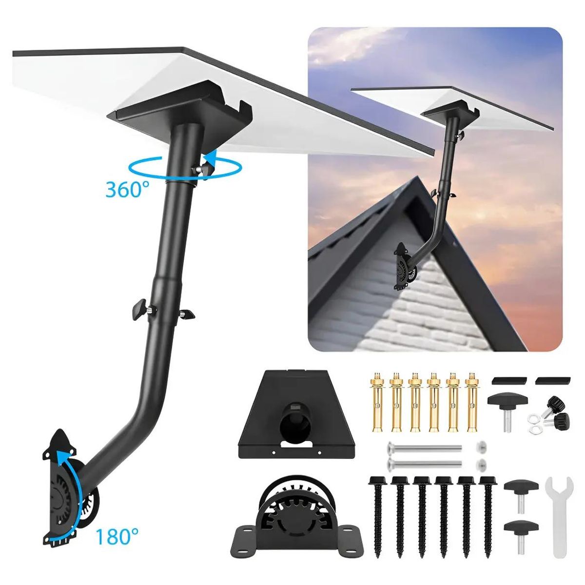 GENERICO - Soporte para mástil de antena Starlink V3 con kit de fij