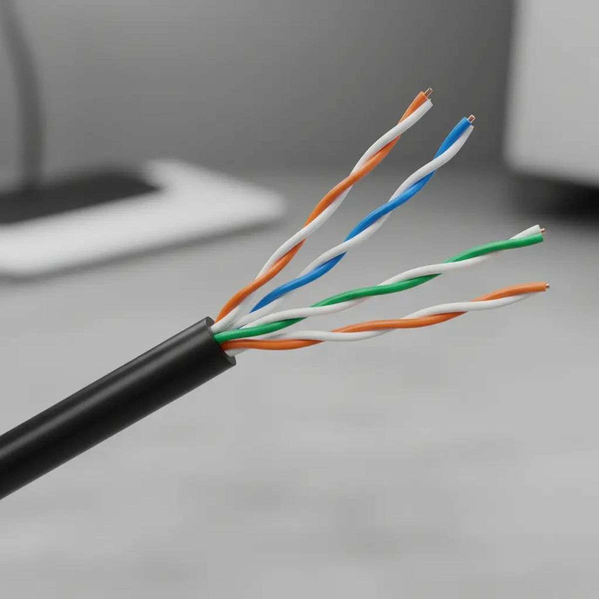 GENERICO - Cable UTP Cat5e Exterior 305m UV CCA para CCTV