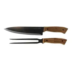GENERICO - Set Parrillero con Cuchillo y Tenedor para Asado
