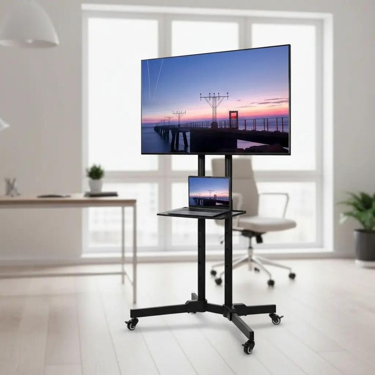 GENERICO Soporte TV Base Pedestal con Ruedas para 32 a 65 pulgadas