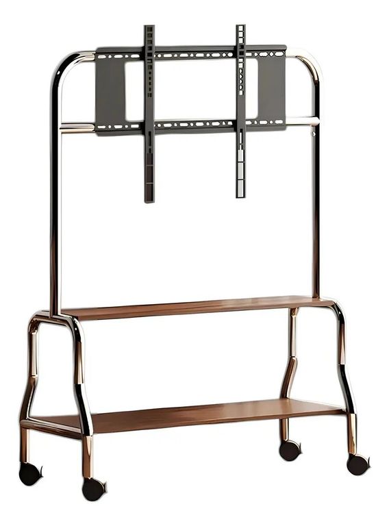 GENERICO Soporte TV Pedestal 40-75" con Ruedas y Doble Almacenaje