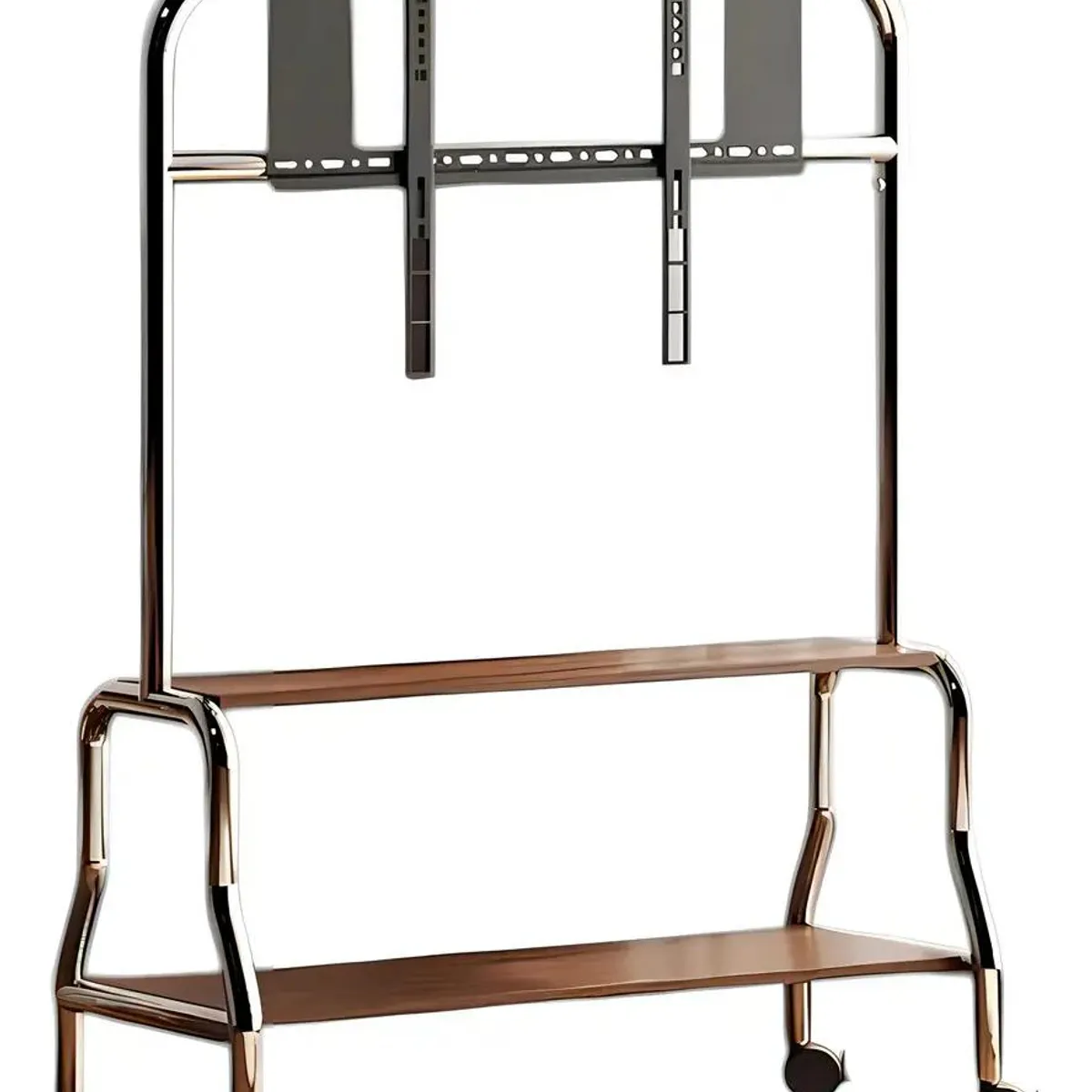 GENERICO - Soporte TV Pedestal 40-75" con Ruedas y Doble Almacenaje
