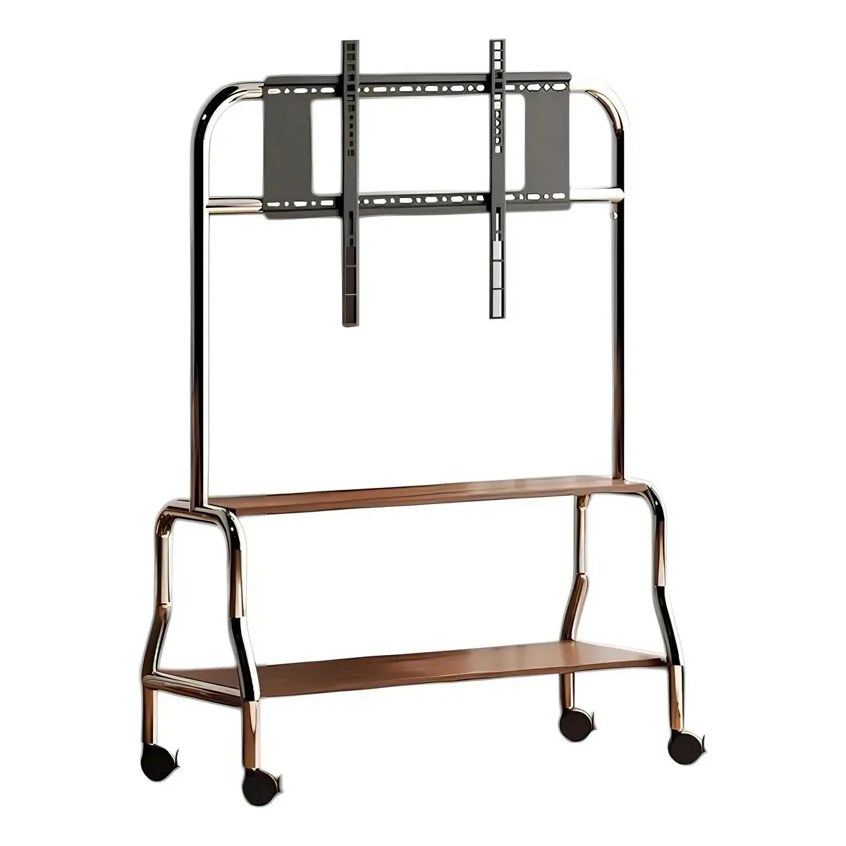 GENERICO - Soporte TV Pedestal 40-75" con Ruedas y Doble Almacenaje