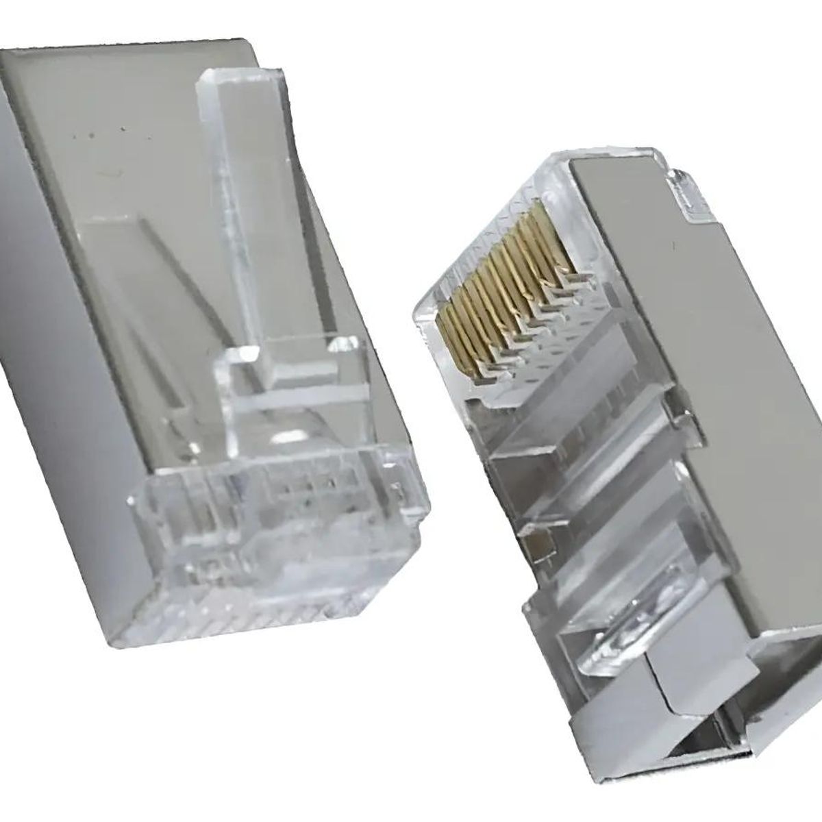 GENERICO - Conectores RJ45 Cat 6 metálicos para Ethernet 1000 piezas