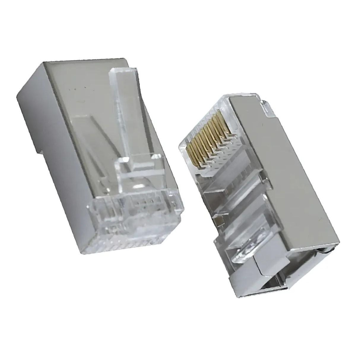 GENERICO - Conectores RJ45 Cat 6 metálicos para Ethernet 1000 piezas