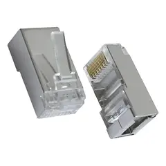 GENERICO - Conectores RJ45 Cat 6 metálicos para Ethernet 1000 piezas