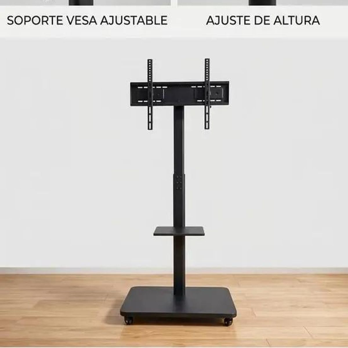 GENERICO - Soporte TV móvil pedestal con ruedas inclinable 26-75
