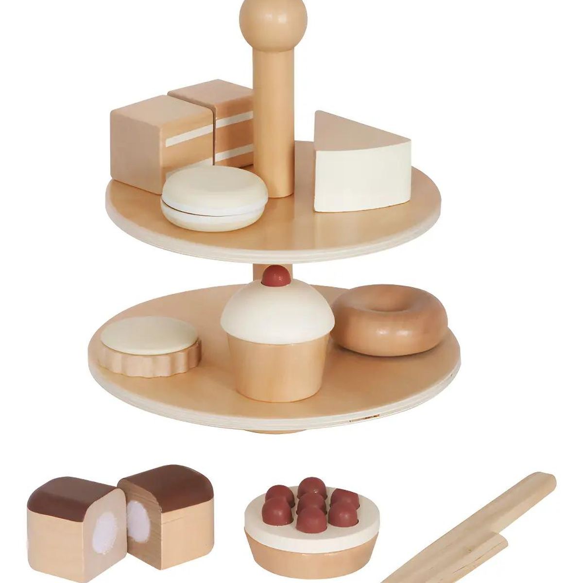 GENERICO - Set de Juego de Pastelería Infantil en Madera