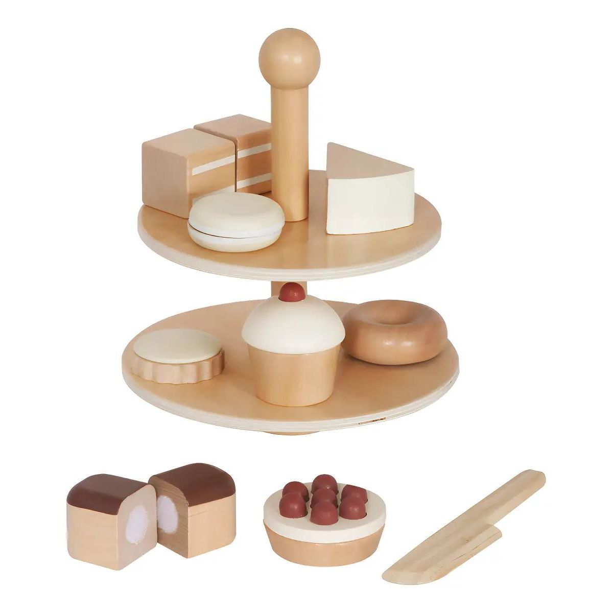 GENERICO - Set de Juego de Pastelería Infantil en Madera