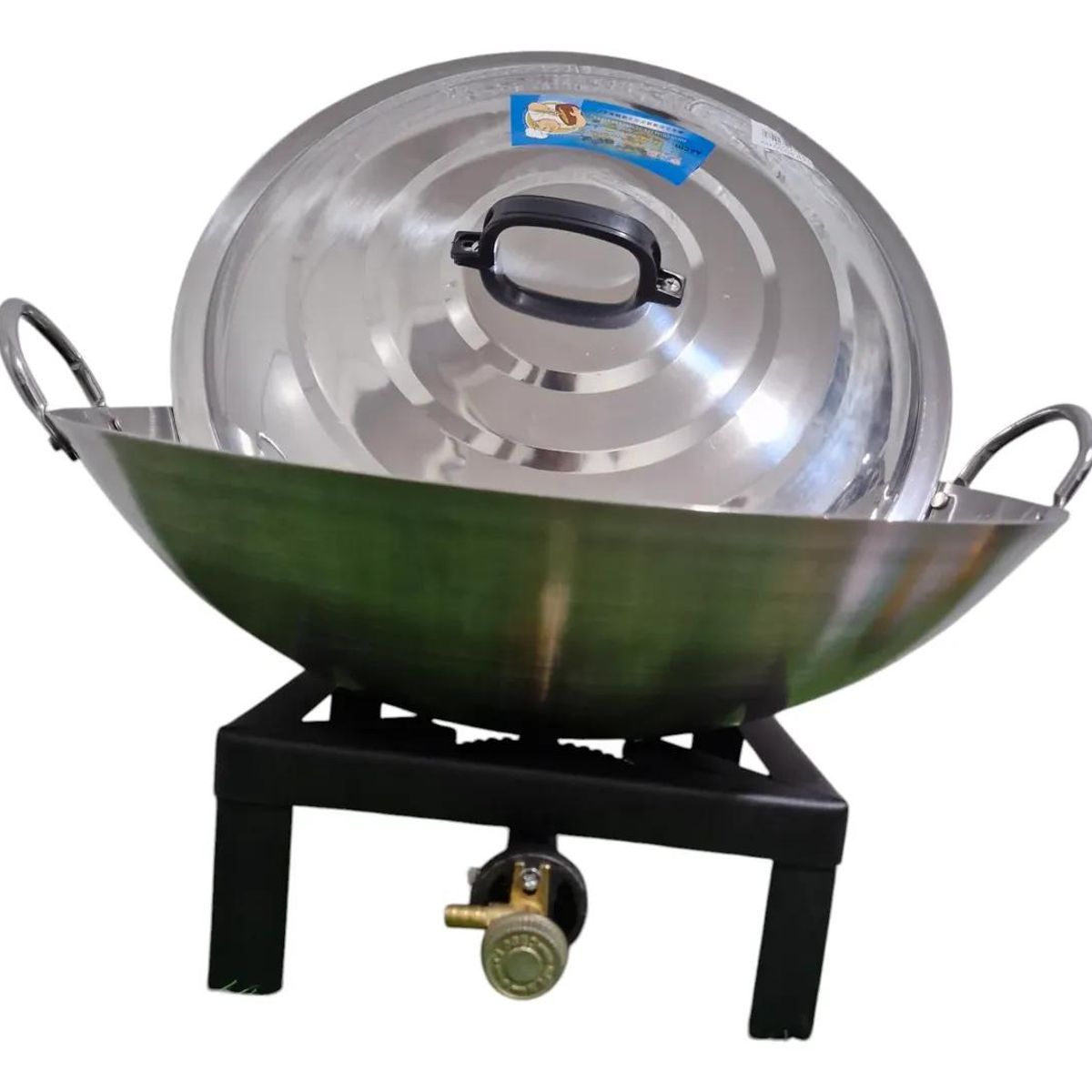 GENERICO - Disco de Arado 50cm Inoxidable con Fogón, Tapa y Kit de 4