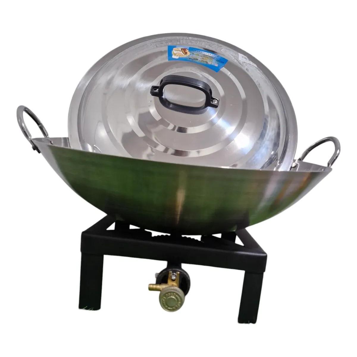 GENERICO - Disco de Arado 50cm Inoxidable con Fogón, Tapa y Kit de 4