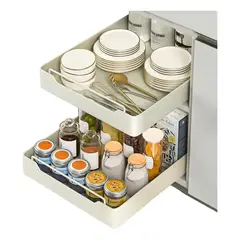 GENERICO - Organizador de Cocina Extensible para Gabinetes