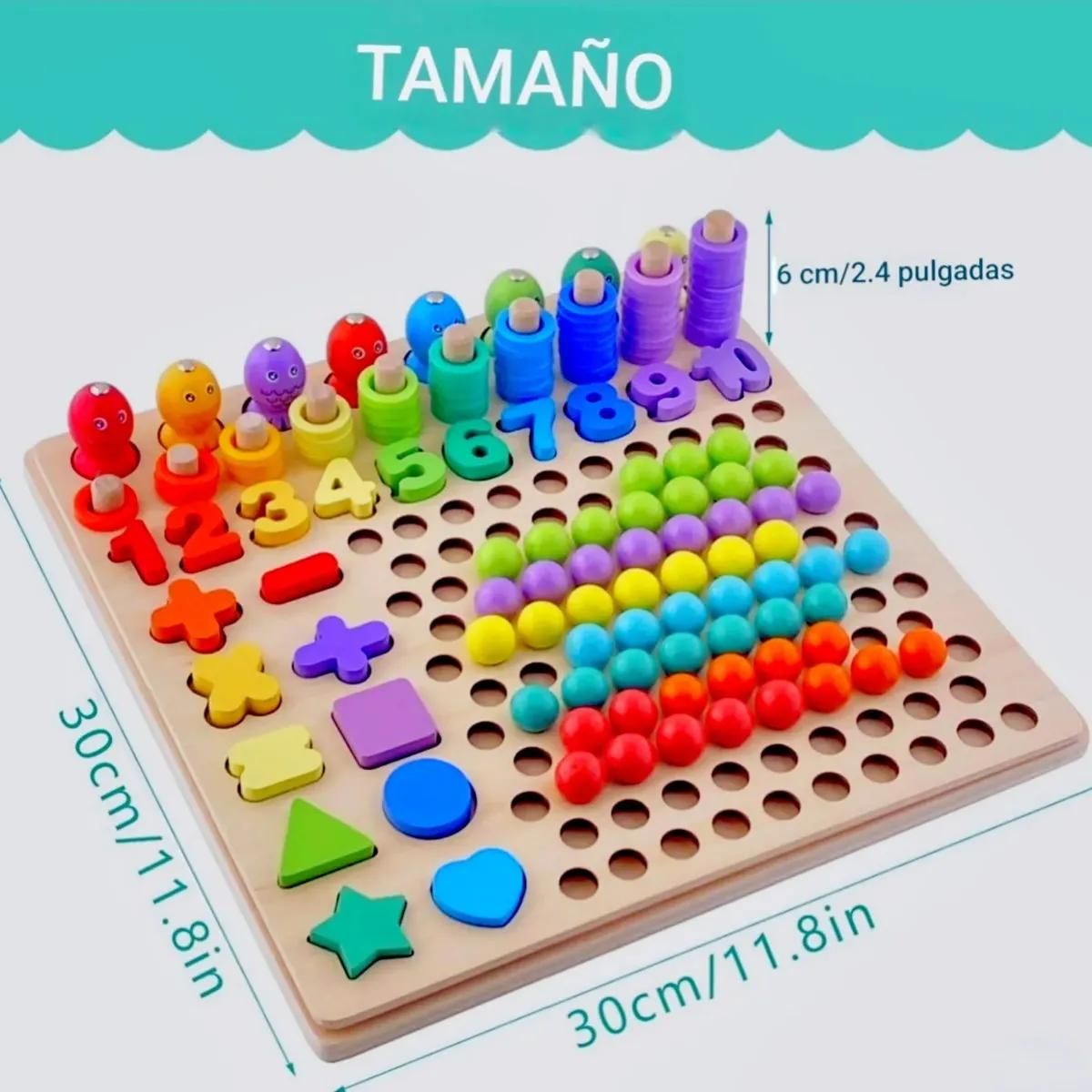 GENERICO - Juguete Sensorial Montessori para Motricidad Fina