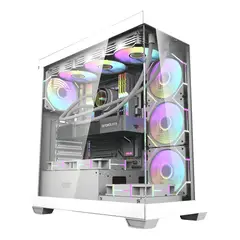 GENERICO - Gabinete ATX Darkflash DS900 Blanco con Vidrio Templado
