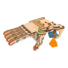 GENERICO - Mano Robótica de Madera para Montaje Educativo