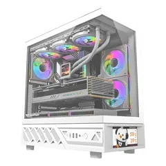 GENERICO - Gabinete ATX con pantalla IPS integrada y 6 ventiladores