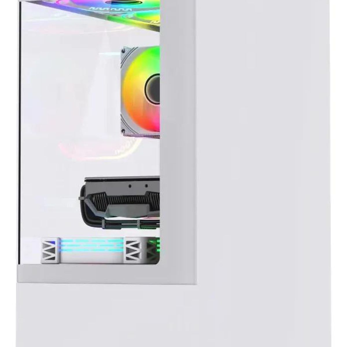 GENERICO - Gabinete Exodia Prisma 200 Blanco Micro-ATX con 3 Ventil