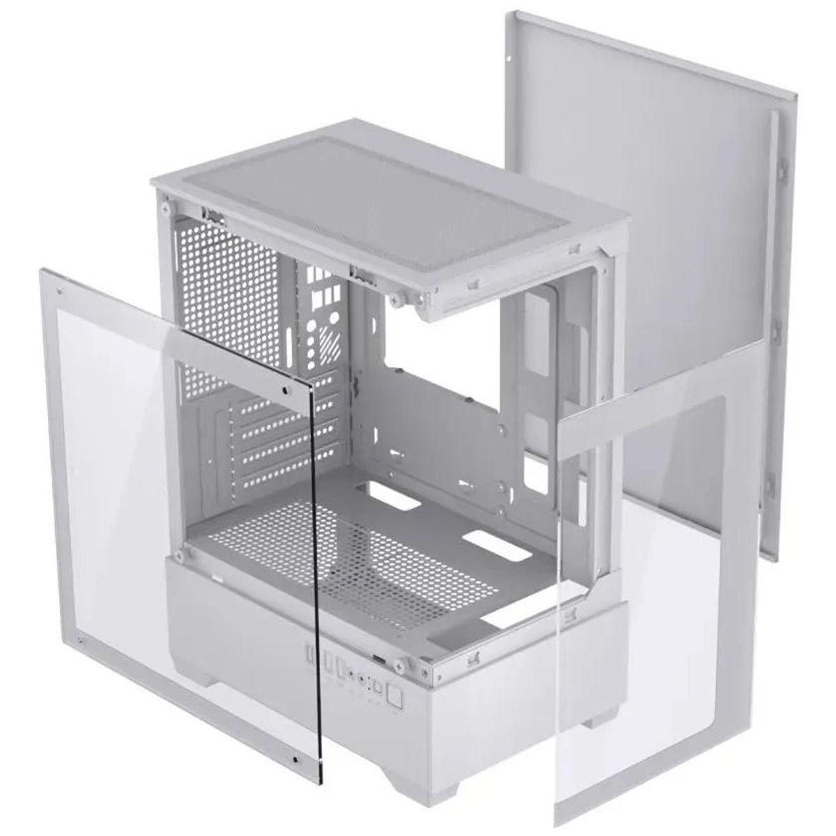 GENERICO - Gabinete Exodia Prisma 200 Blanco Micro-ATX con 3 Ventil