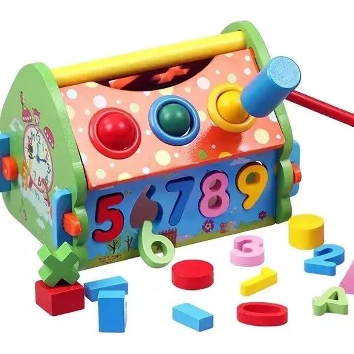 GENERICO - Juguete Didáctico Casa Desarmable de Madera para Niños