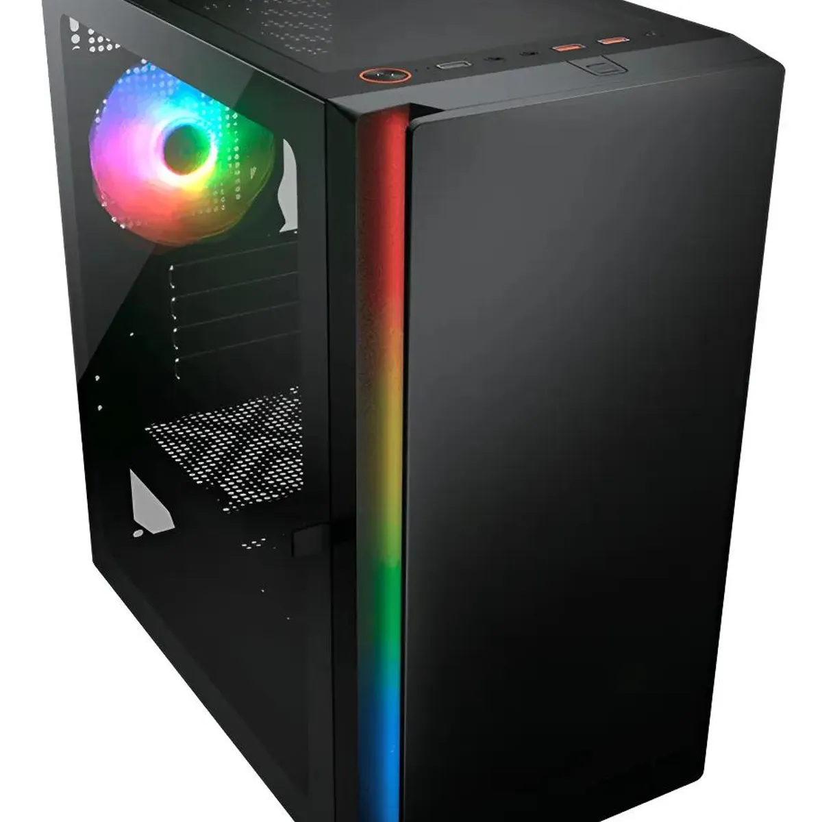 GENERICO - Gabinete Gamer Purity RGB Negro con Ventilación