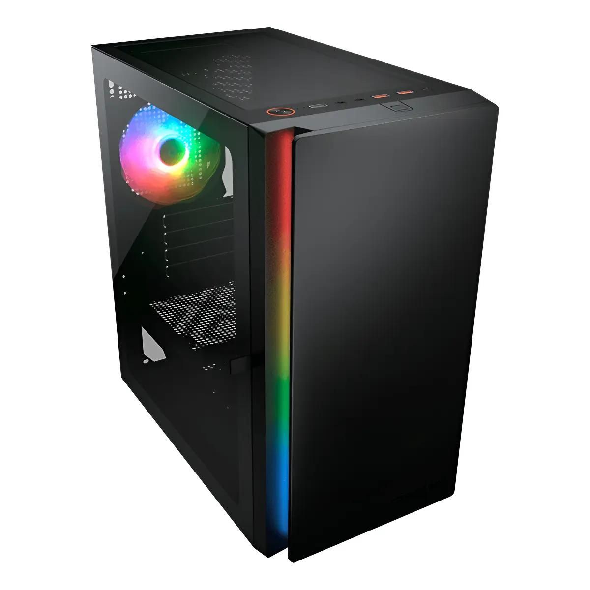 GENERICO - Gabinete Gamer Purity RGB Negro con Ventilación