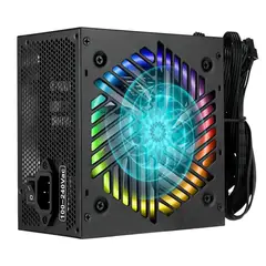 GENERICO - Fuente de Poder PC 750W ATX 80 Plus Bronze con Luz RGB