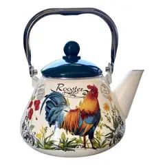 GENERICO - Tetera Vintage Enlozada 1,5 Lts Rooster
