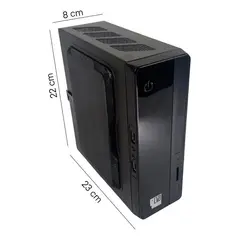 GENERICO - Gabinete Ultra Mini ITX S101B con 2 USB Negro