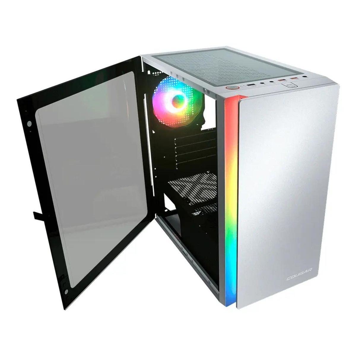 GENERICO - Gabinete Gamer Purity RGB Blanco con Ventilación