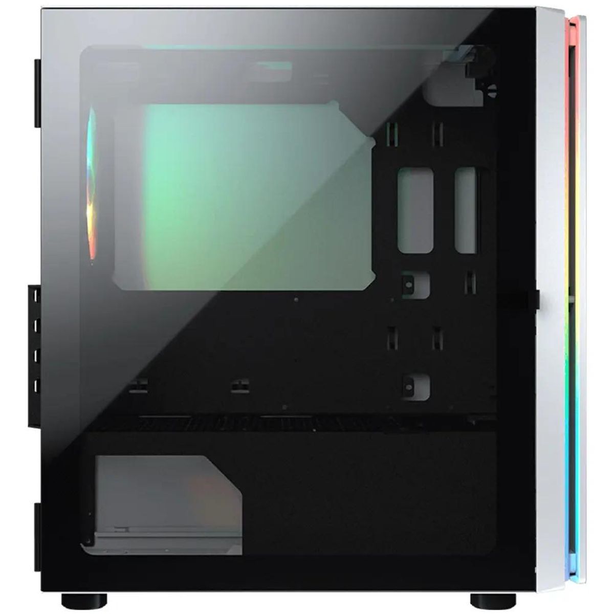 GENERICO - Gabinete Gamer Purity RGB Blanco con Ventilación
